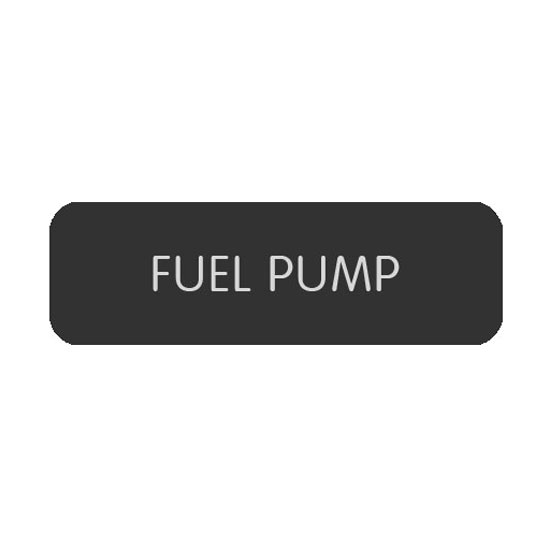 BLUE SEA 8063-0206 LABEL FUEL PUMP LARGE FORMAT STYLE