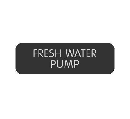 BLUE SEA 8063-0200 LABEL FRESH WATER PUMP LARGE FORMAT STYLE