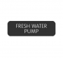 BLUE SEA 8063-0200 LABEL FRESH WATER PUMP LARGE FORMAT STYLE