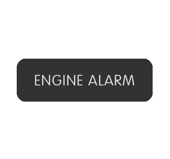 BLUE SEA 8063-0158 LABEL ENGINE ALARM LARGE FORMAT STYLE