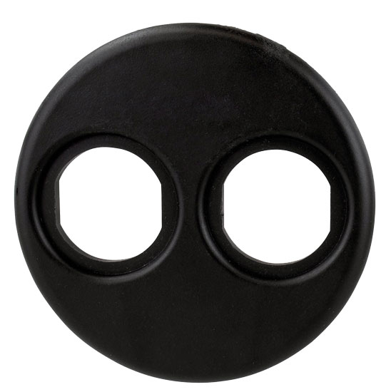 INSTRUMENT HOLE ADAPTER BLACK 4" FOR SOCKETS & METERS