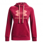 UNDER ARMOUR BLACK ROSE FLEECE HOODIE WITH LOGO WOMENS LARGE