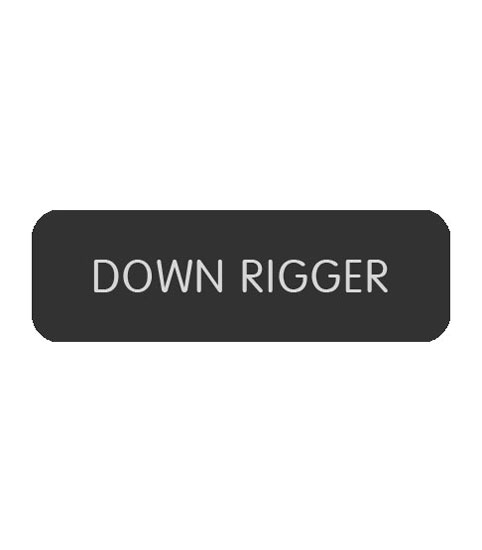 BLUE SEA 8063-0144 LABEL DOWN RIGGER LARGE FORMAT STYLE