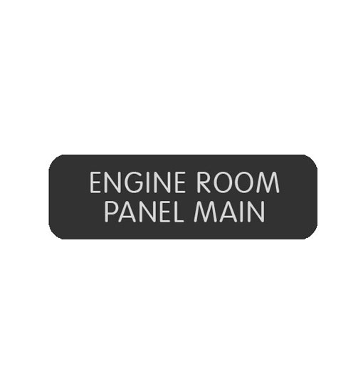 BLUE SEA 8063-0157 LABEL ENGINE ROOM PANEL MAIN LARGE FORMAT STYLE