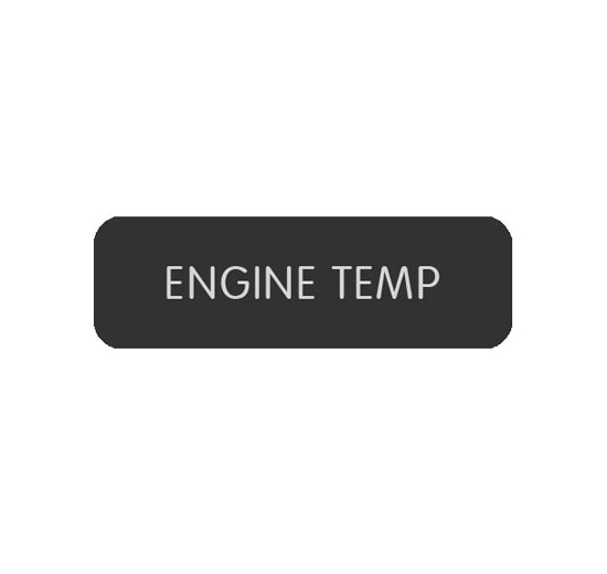 BLUE SEA 8063-0171 LABEL ENGINE TEMP LARGE STYLE FORMAT