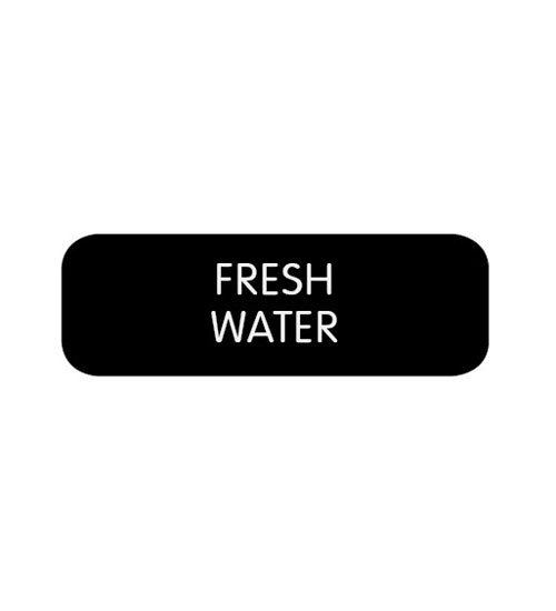 BLUE SEA 8063-0199 LABEL FRESH WATER LARGE FORMAT STYLE