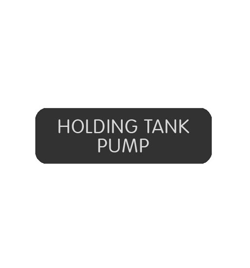  BLUE SEA 8063-0267 LABEL HOLDING TANK PUMP LARGE FORMAT STYLE