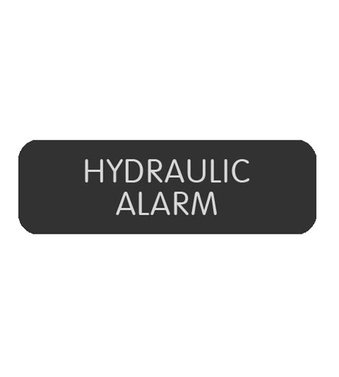 BLUE SEA 8063-0272 LABEL HYDRAULIC ALARM LARGE FORMAT STYLE