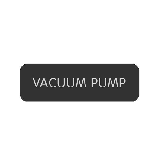 BLUE SEA 8063-0430 LABEL VACUUM PUMP LARGE FORMAT STYLE