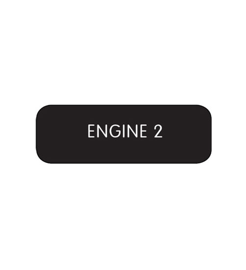 BLUE SEA 8063-0582 LABEL ENGINE 2 LARGE FORMAT STYLE