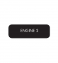 BLUE SEA 8063-0582 LABEL ENGINE 2 LARGE FORMAT STYLE