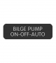 BLUE SEA 8063-0453 LABEL BILGE PUMP ON-OFF-AUTO LARGE FORMAT STYLE