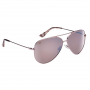 SUNGLASSES POLARIZED CREW- ROSE GOLD WITH COPPER SILVER MIRROR LENS