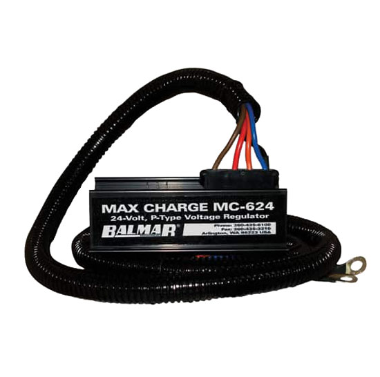 BALMAR MC624H MAX CHARGE MULTI-STAGE REGULATOR W/54" HARNESS-24V