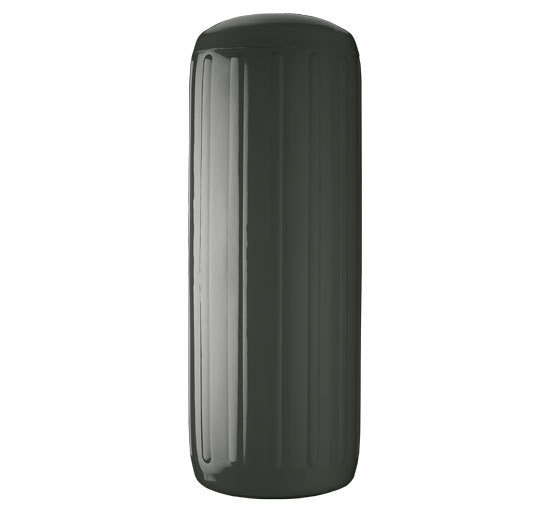 POLYFORM FENDER 12 X 34 RIBBED CENTER HOLE GRAPHITE