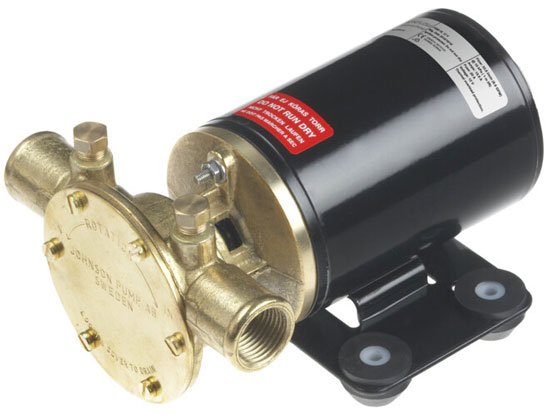 JOHNSON PUMP UTILITY PUMP ELECTRIC IMPLELLER F38B-19 12V 1/2" NPT PORTS