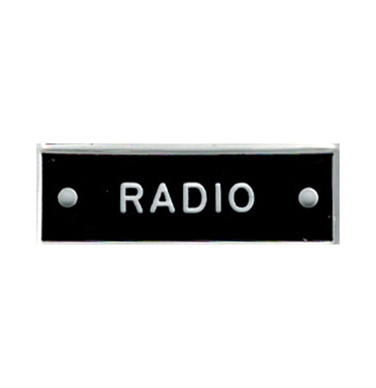 IDENTI-PLATE RADIO