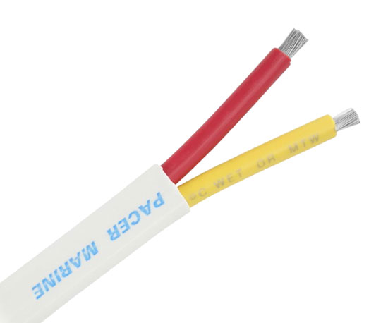 PACER WIRE TINNED SAFETY 14/2 FLAT RED/YELLOW (500' REEL)