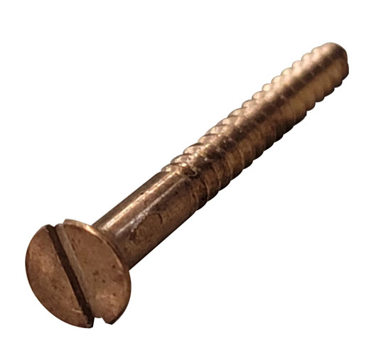WOOD SCREW BRZ FH 12X.75 SLOT (BY/EA)