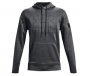 UNDER ARMOUR MENS FREEDOM HOODIE EMBOSSED CARBON BLACK SMALL