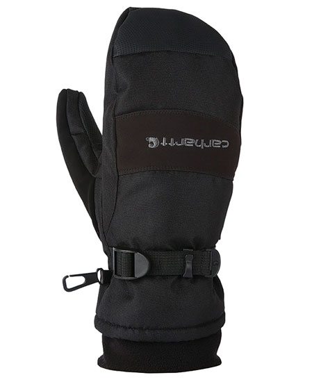 CARHARTT WATERPROOF INSULATED BLACK MITTENS LARGE
