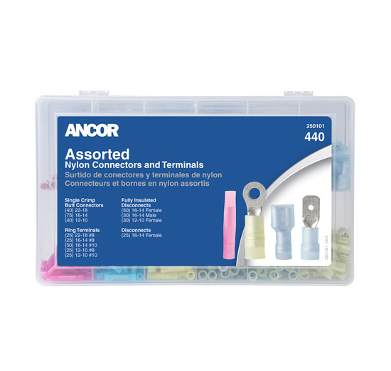 ANCOR 250101 NYLON TERMINAL & CONNECTORS ASSORTED KIT