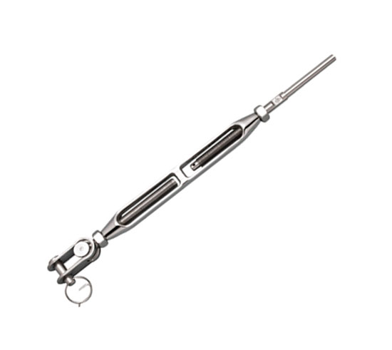 SUNCOR TURNBUCKLE OPEN BODY WITH TOGGLE HAND SWAGE FOR 1/8" WIRE