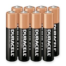 BATTERY ALKALINE AAA DURACELL 8 PACK