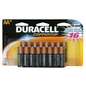 Duracell Alkaline AA Batteries, 16-Pack