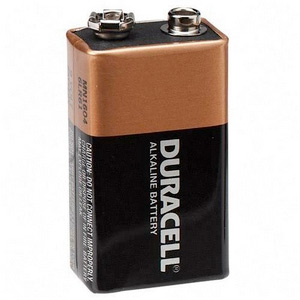 BATTERY ALKALINE 9VOLT DURACELL SINGLE