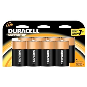 Duracell Coppertop D Alkaline Batteries