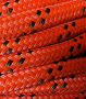 ROPE POLYDYNE DOUBLE BRAID POLYESTER/NYLON RED 9/16" X 70'