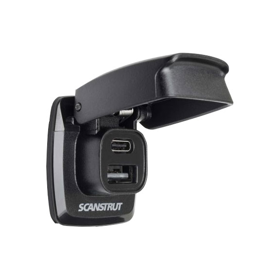 SCANSTRUT FLIP PRO ULTRA-FAST DUAL USB CHARGER