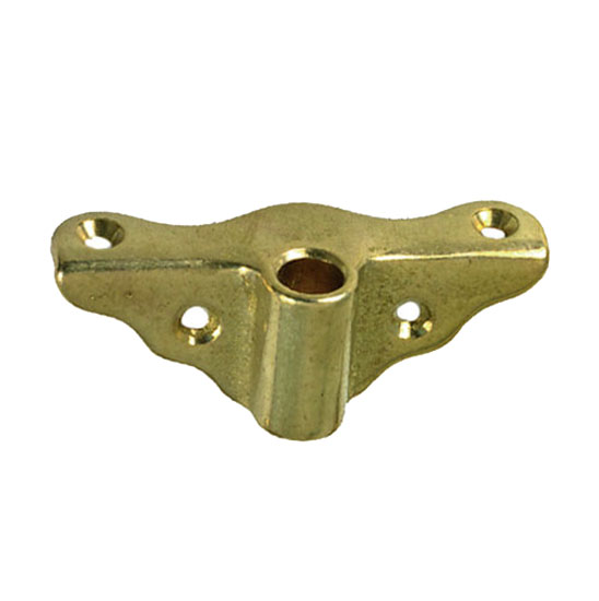 PERKO OARLOCK SOCKET EDGE MOUNT BRONZE WITH FLANGE FOR 1/2" SHANK