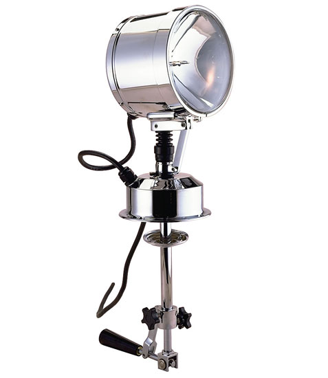 PERKO SEARCHLIGHT 7IN CHROME MANUAL 12V 100W 250 000CP