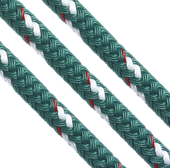 Rope Sta Set Solid 5/16 DACRON/DOUBLE Braid Green (BY/FOOT)