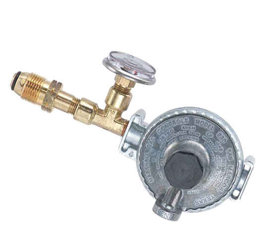 TRIDENT PROPANE REGULATOR SINGLE STAGE WITH 300 PSI GAUGE