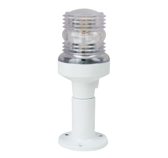 PERKO LIGHT ALL ROUND WHITE PEDESTAL 11-7/8" HIGH