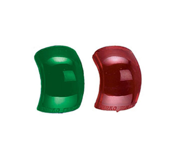 PERKO LENS SET FOR SIDE LIGHTS RED AND GREEN 1-1/4" HIGH