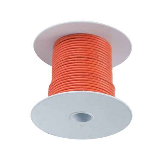 ANCOR TINNED COPPER WIRE SINGLE 16 GAUGE ORANGE 25' REEL