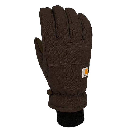 CARHARTT MENS INSULATED SYNTHETIC LEATHER BLACK CUFF GLOVE LARGE