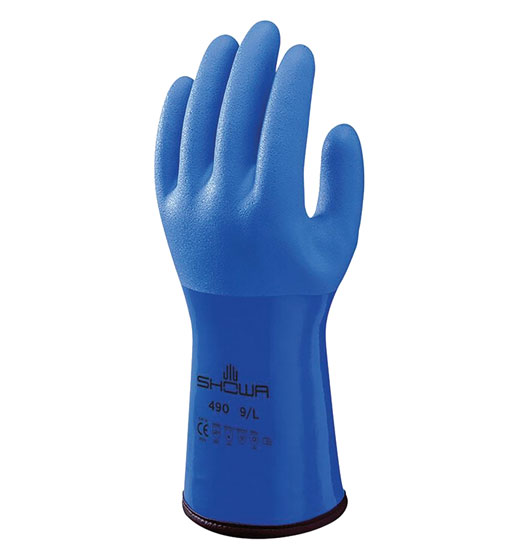 ATLAS GLOVE SUPER FLEX LINED COLD RESISTANT BLUE MEDIUM (BY DOZEN)