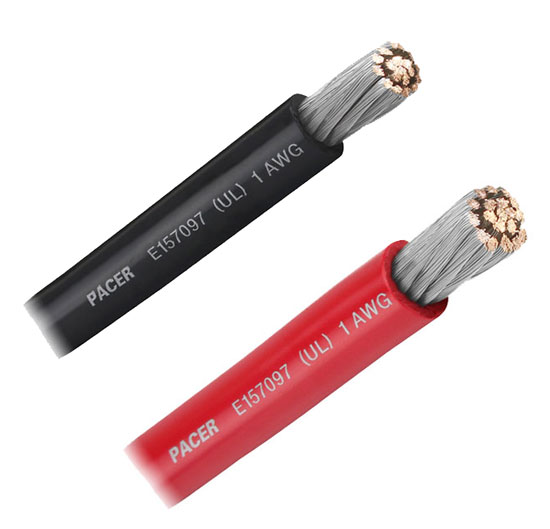 PACER BATTERY CABLE TINNED #1 (FOOT REEL)