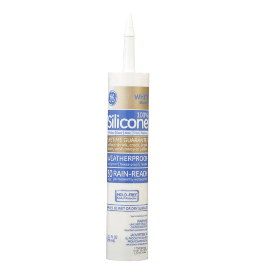 GE SILICONE WHITE WINDOW SEALANT 10 OZ  GE5010