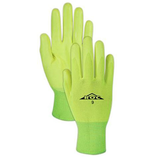 NITRILE GLOVE HI-VIS YELLOW MICRO FOAM X-LARGE