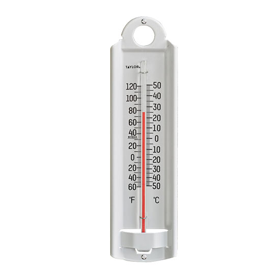 THERMOMETER ALUMINUM WALL MOUNT 8-3/4" HIGH