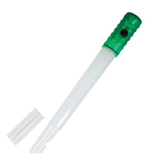 GLOWSTICK GREEN WITH WHISTLE AND FLASHLIGHT