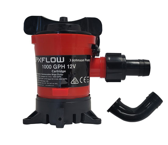 BILGE PUMP 1000 GPH 3/4"H 12V DURA PORTS