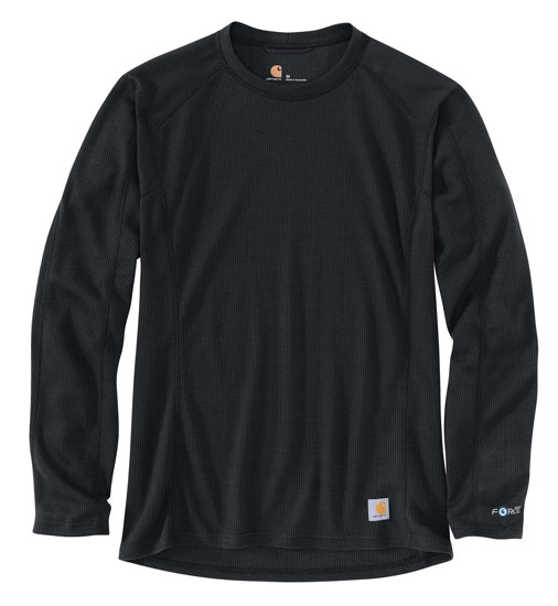 CARHARTT CLASSIC CREW MENS BASE LAYER MIDWEIGHT BLACK 2X-LARGE