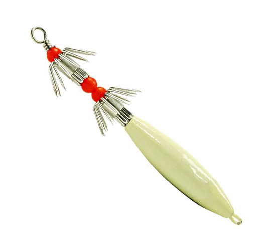 SQUID JIG GLO WEIGHTED 4 OZ.  6"